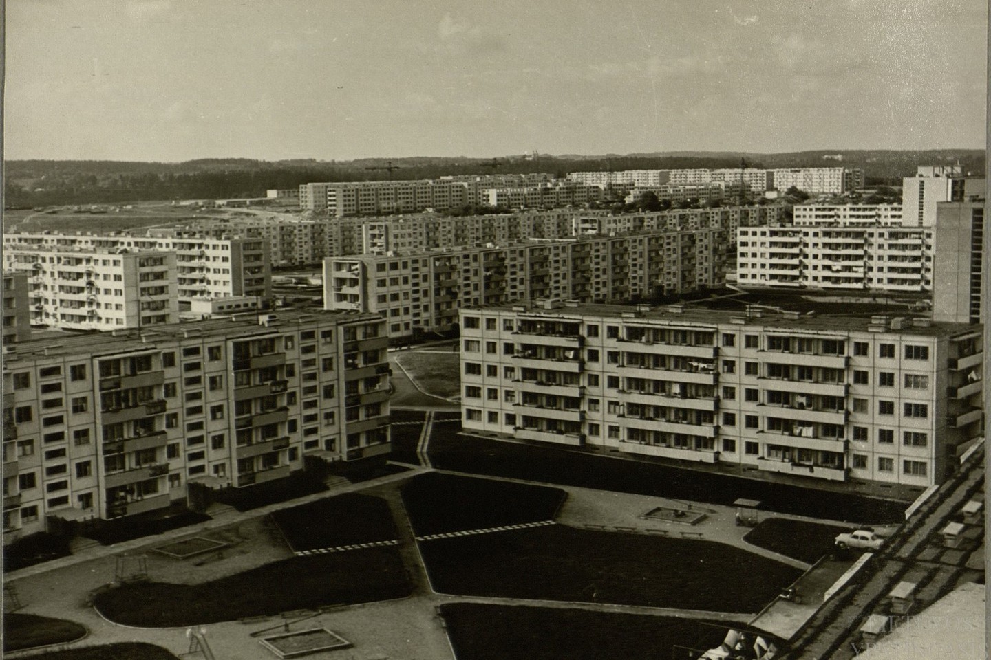 Gyvenamieji namai Vilniuje, Žirmūnuose. 1969 m.<br>Lietuvos ypatingojo archyvo nuotr.