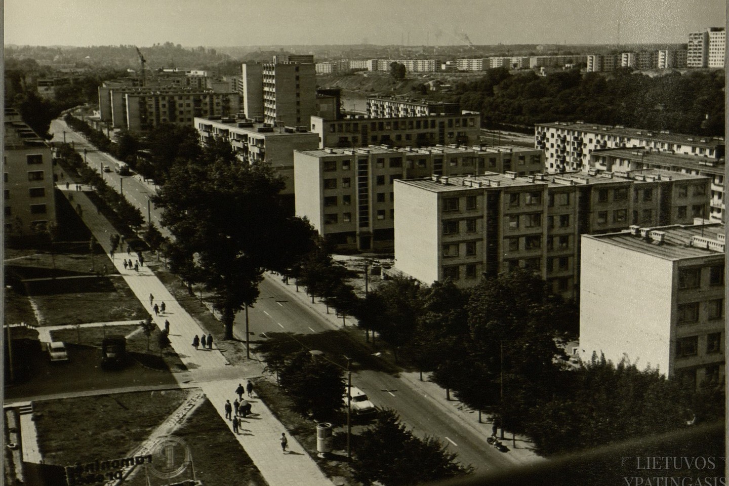 Gyvenamieji namai Vilniuje, Antakalnyje. 1969 m.<br>Lietuvos ypatingojo archyvo nuotr.