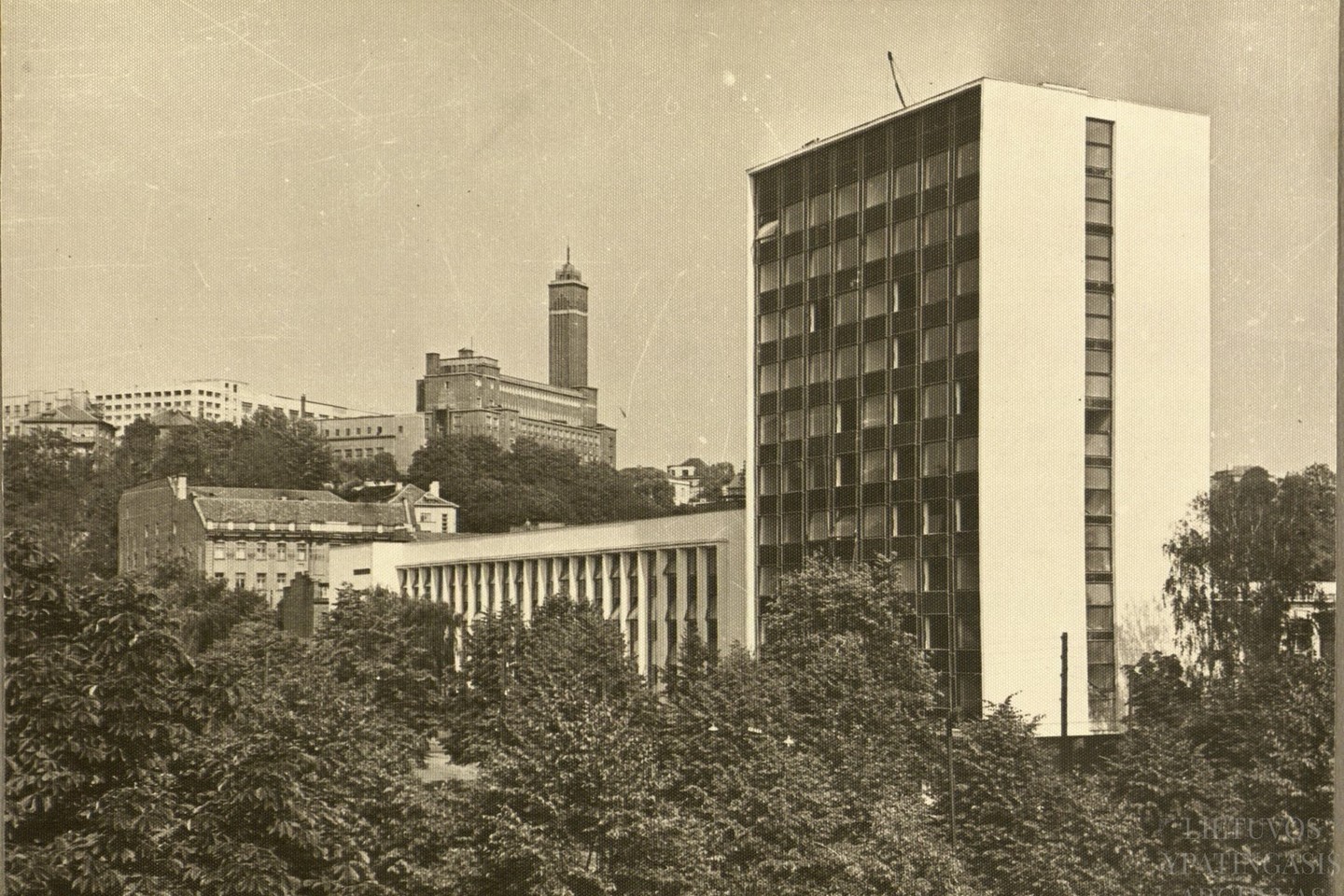 Pramonės statybos projektavimo institutas Kaune. 1969 m.<br>Lietuvos ypatingojo archyvo nuotr.