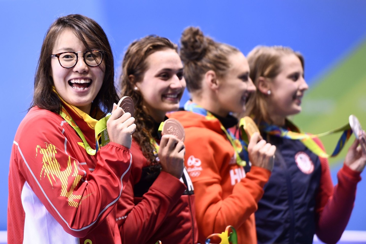 F.Yuanhui iškovojo bronzą, tačiau to nežinojo.