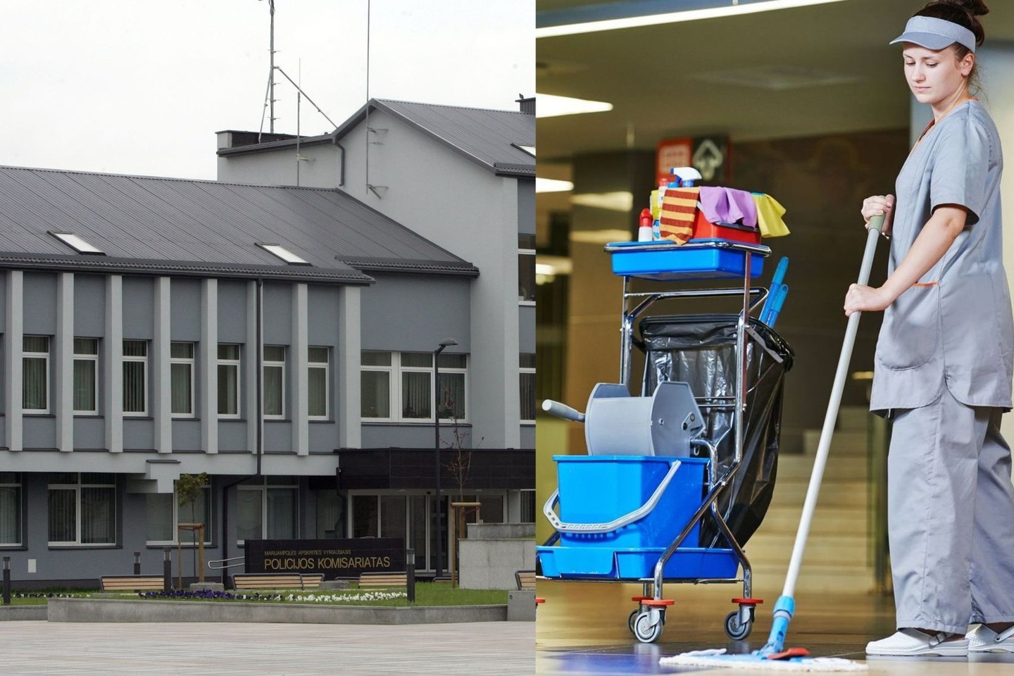 Komisariate pasirūpinta higienos priemonėmis, valikliais buvo dezinfekuoti paviršiai, darbo priemonės.<br>lrytas.lt asociatyvioji nuotr.