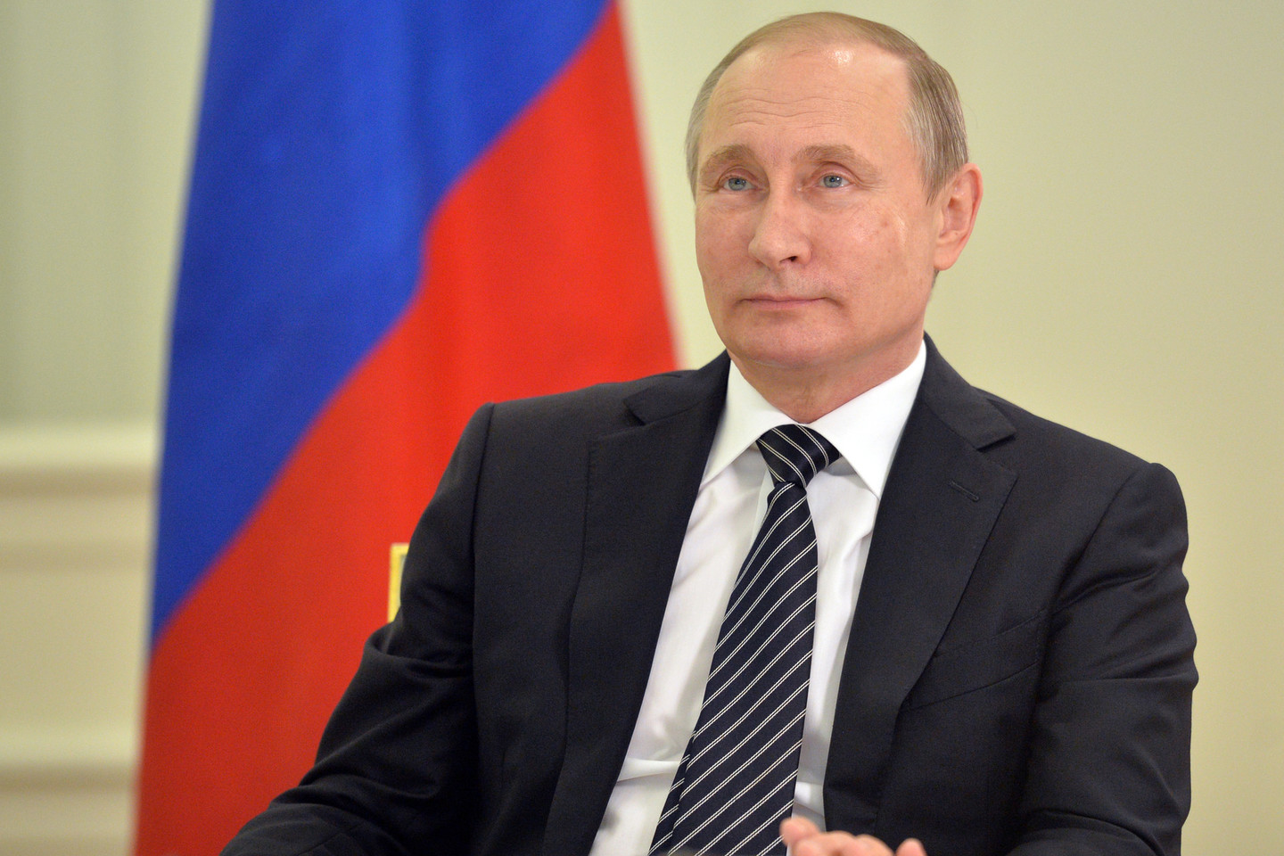 V.Putinas apkaltino Ukrainą teroristinių išpuolių Kryme planavimu.<br>„Sputnik“/“Scanpix“ nuotr.