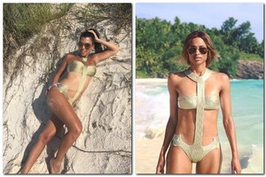 Tas pats bikinis, tik kita garsenybė: kuriai tinka labiau?