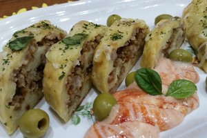 Virtų bulvių ir mėsos vyniotinis pavyks iš pirmo karto