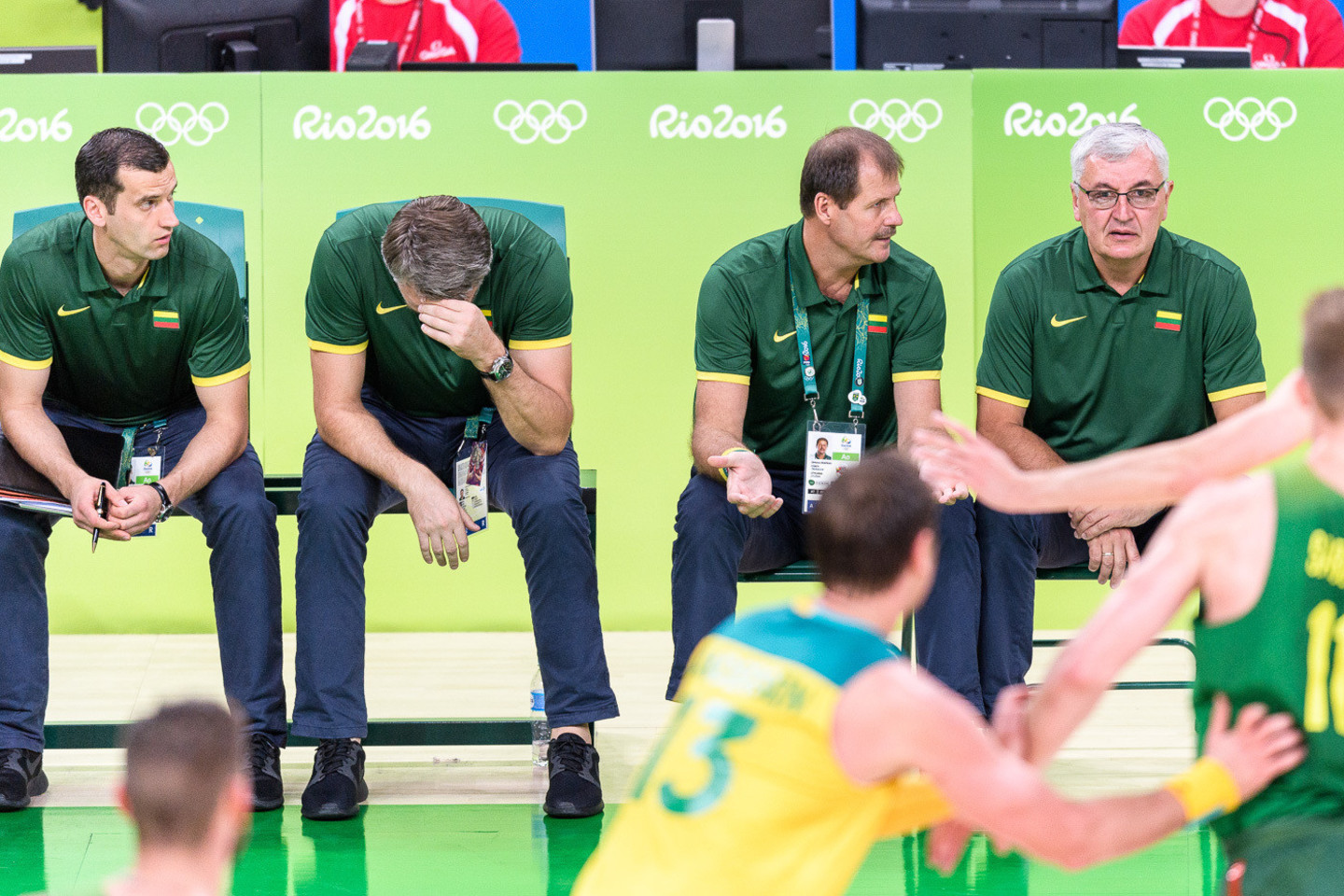 Australija ketvirtfinalyje patiesė Lietuvą ir toliau kovos dėl Rio medalių.<br>V.Dranginio nuotr.