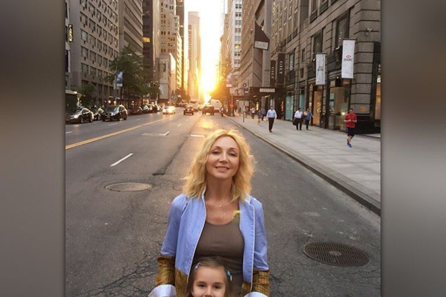 Kristina Orbakaitė su dukra Niujorke.<br>„Instagram“ nuotr.