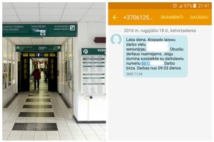 Moterį Darbo biržos žinutė suglumino – ir ne tik dėl klaidų