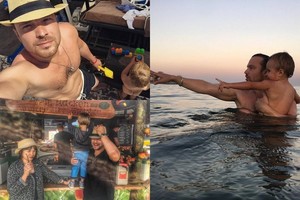 A.Ditkovskytės buvusio vyro A.Čiadovo poilsis: su sūnumi ir mama