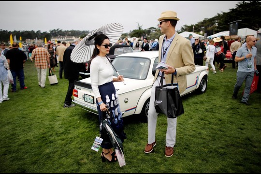 „Pebble Beach“ dizaino konkurse kiekvienais metais varžosi stilingiausi automobiliai.<br>Reuters/Scanpix nuotr.