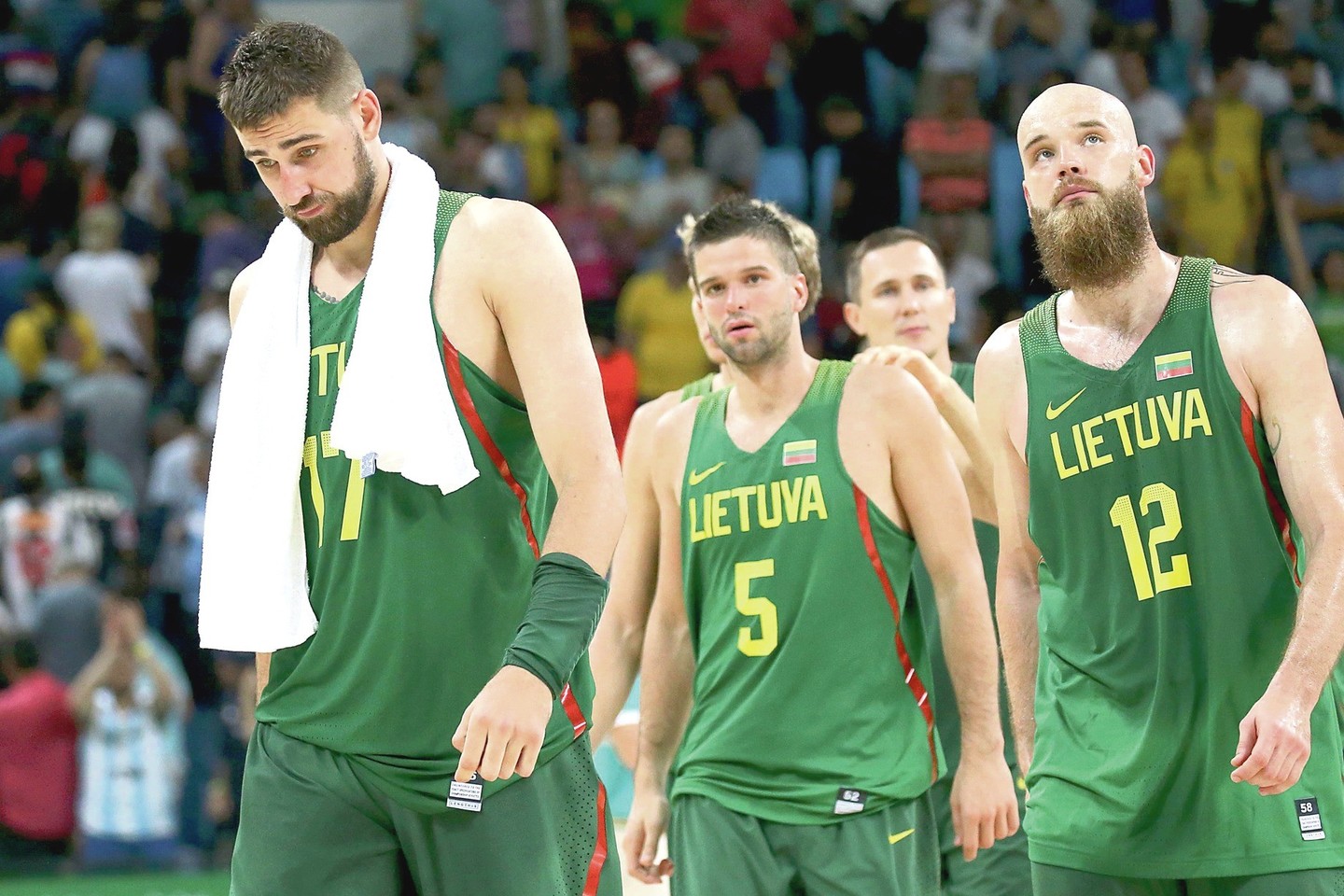Lietuvos krepšininkai Rio de Žaneiro žaidynes baigė septintojoje vietoje.<br>„Reuters“/„Scanpix“ nuotr.