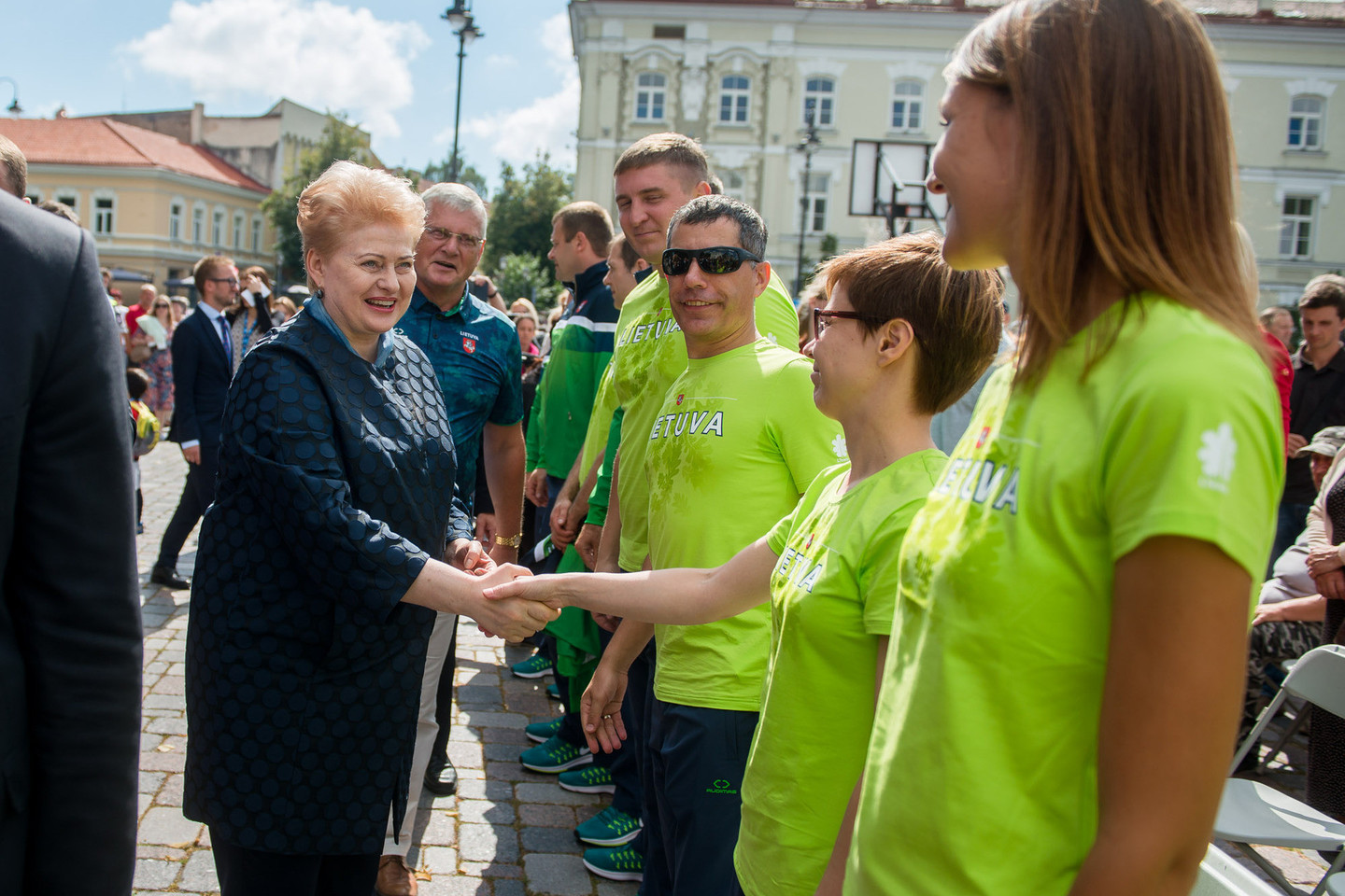 Lietuvos parolimpiečius sveikino ir D.Grybauskaitė.<br>J.Stacevičiaus nuotr.