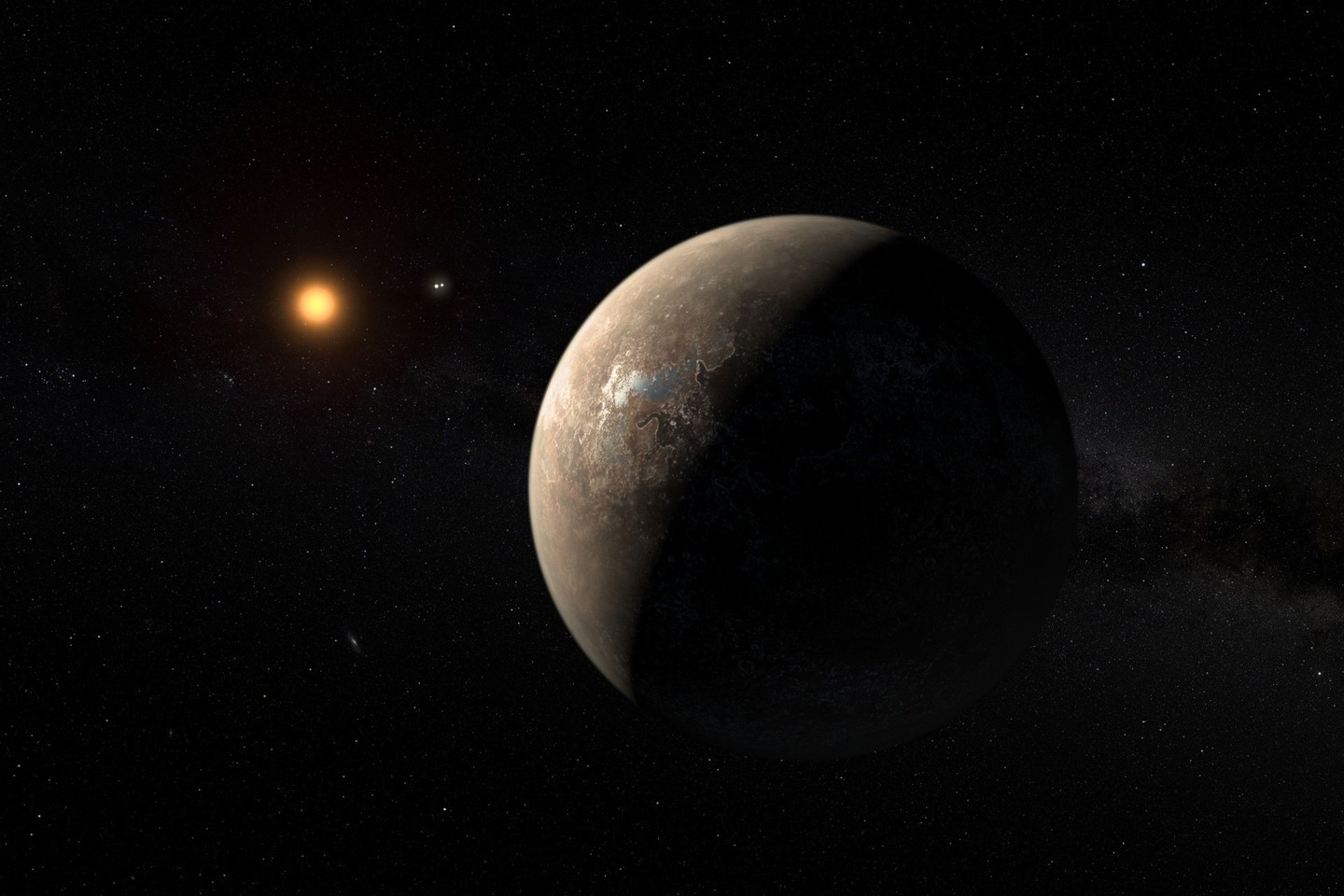 Astronomai turi aiškių požymių, kad aplink Kentauro Proksimos raudonąją nykštukę sukasi Žemės dydžio planeta.<br>Reuters/Scanpix nuotr.