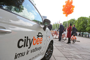 Miesto centre „CityBee“ bus galima palikti bet kurioje vietoje