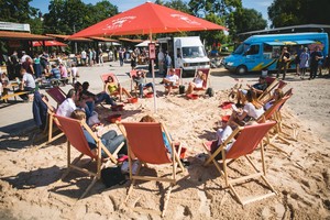 Pavalgyti į Užupį susiruošę vilniečiai pasijuto lyg prie jūros