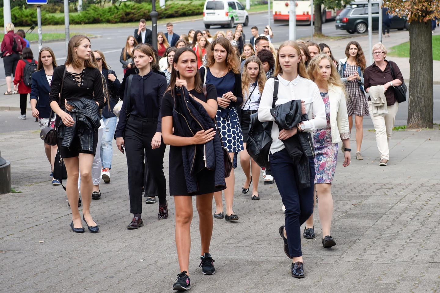 Rugsėjo 1-ąją Vilniaus Kolegijos studentai šventė Kongresų rūmuose.<br>D.Umbraso nuotr.