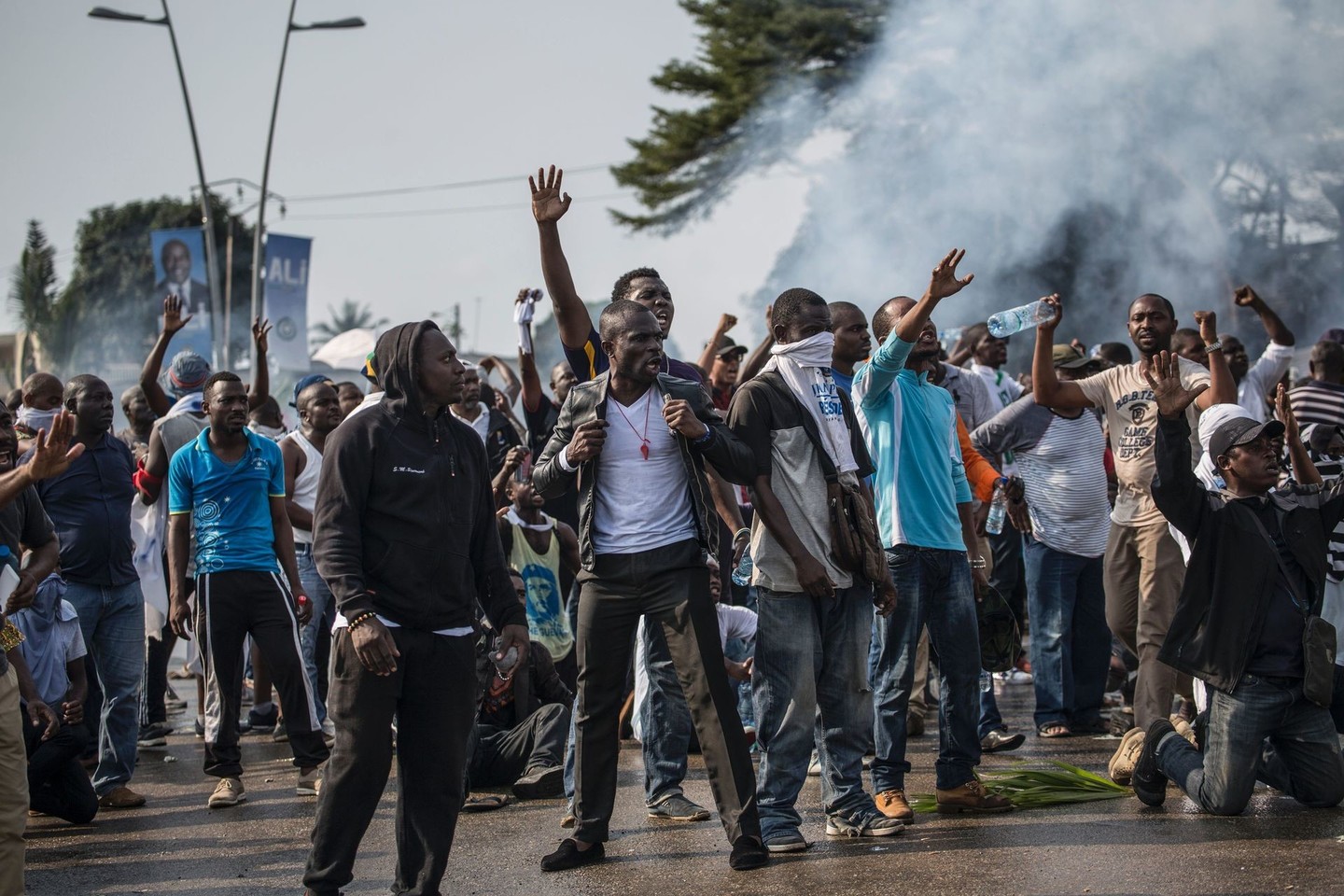 Gabone po rinkimų vyko riaušės.<br>AFP/“Scanpix“ nuotr.