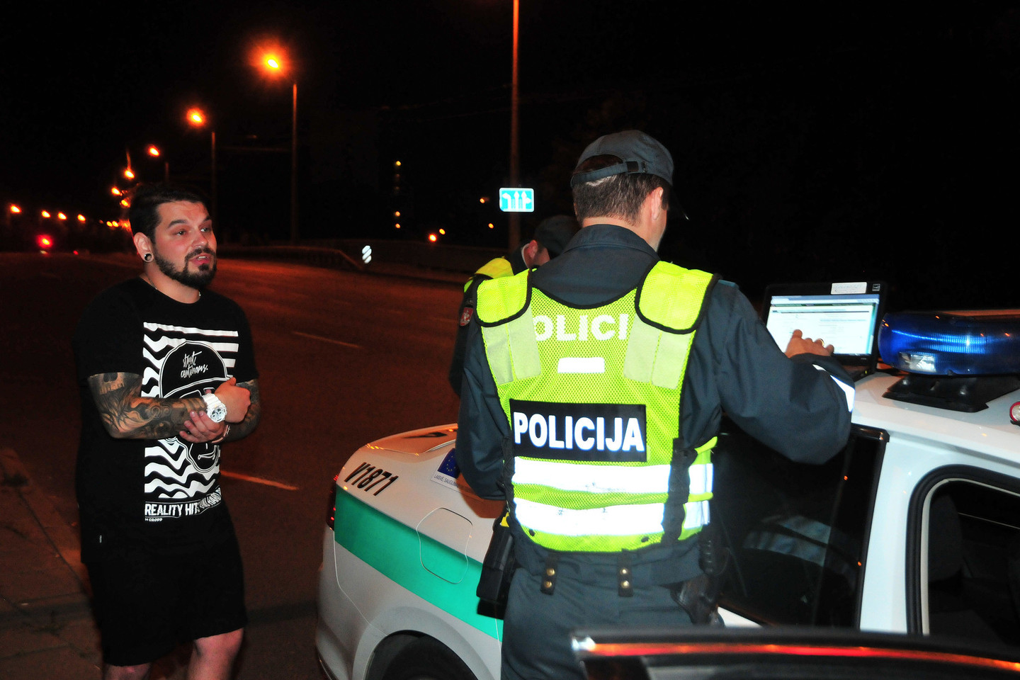 Baltarusis į Lietuvą atvyko išskirtine mašina, tačiau be teisių.<br>A.Vaitkevičiaus nuotr.