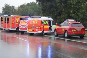 Vokietijoje apsivertė lietuvių mikroautobusas, 13 sužeistų