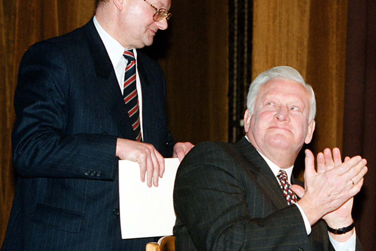Č.Juršėnas ir A.Brazauskas 1999 metais.<br>Archyvo nuotr.