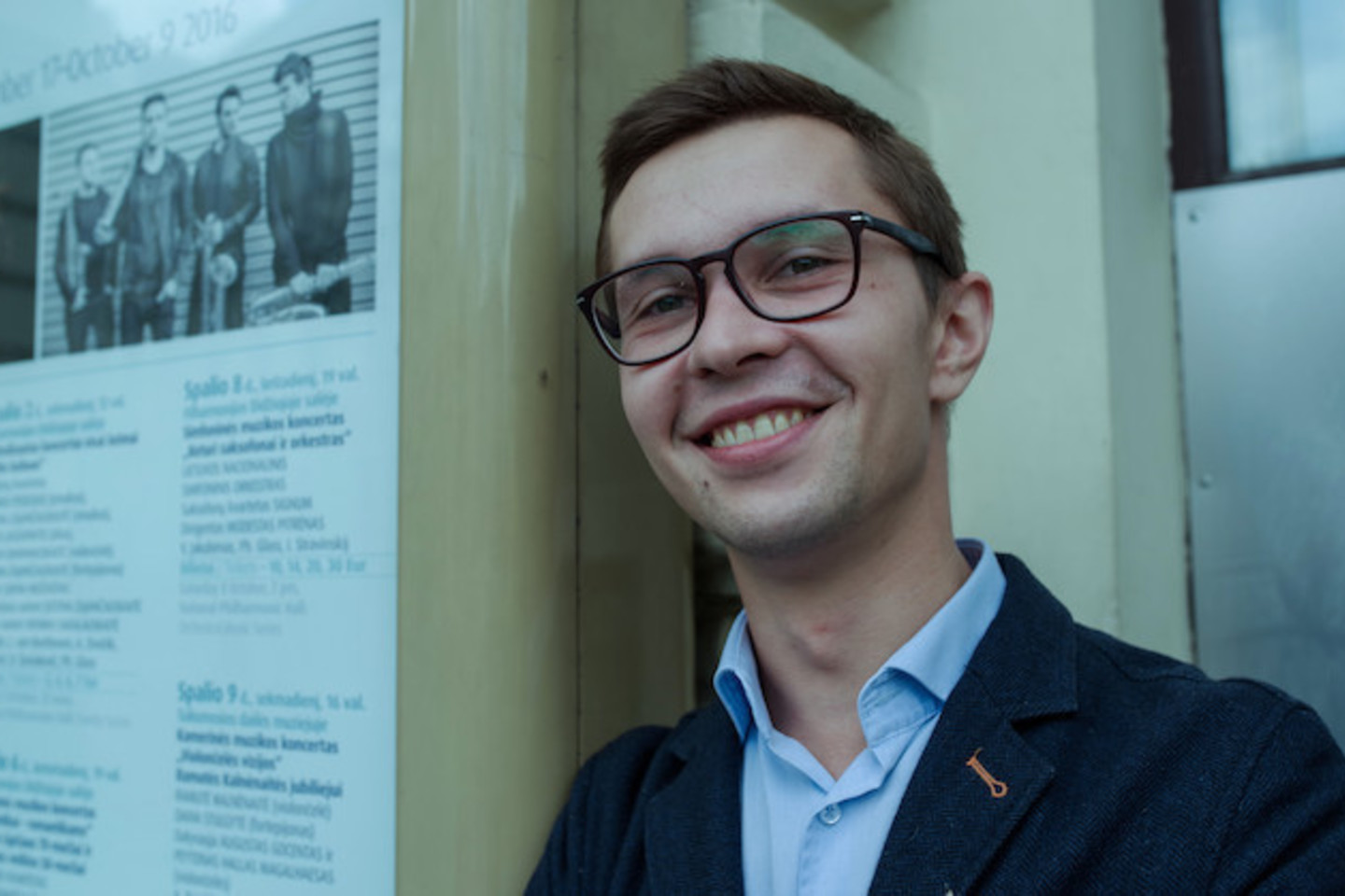 Naujasis Filharmonijos viešųjų ryšių skyriaus vadovas J.Grickevičius.