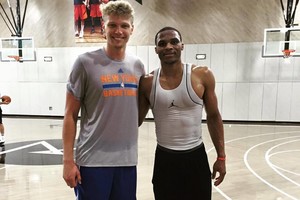 Mindaugo Kuzminsko treniruotė – su NBA superžvaigžde