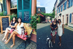 M. Sakalauskaitė į kelionę leidosi su mama Giulija ir augintiniu