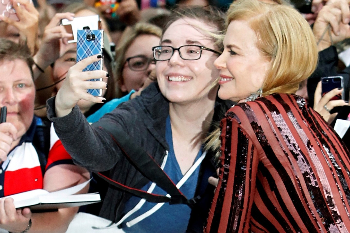 Aktorė Nicole Kidman Toronto kino festivalyje, kur įvyko režisieriaus Gartho Daviso (Garto Deiviso) filmo „Liūtas“ (Lion) pasaulinė premjera.<br>AFP/Scanpix nuotr.