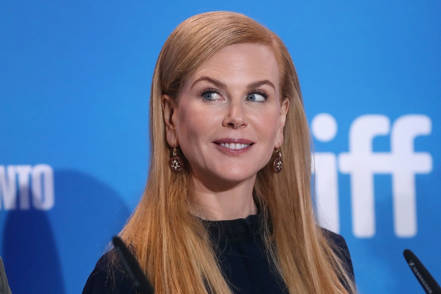 Aktorė Nicole Kidman Toronto kino festivalyje, kur įvyko režisieriaus Gartho Daviso (Garto Deiviso) filmo „Liūtas“ (Lion) pasaulinė premjera.<br>AFP/Scanpix nuotr.