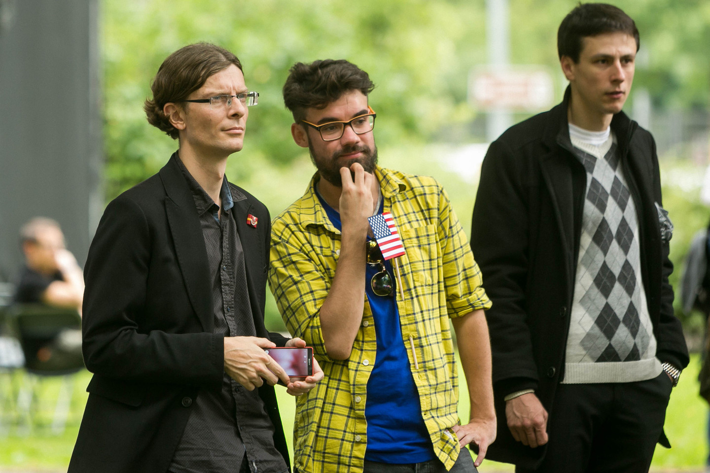 Iš buvusio liberalų frakcijos atstovo brito Marko Adamo Haroldo (nuotr. kairėje) nori atimti tarybos nario mandatą.
