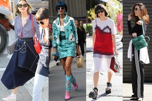 Niujorko gatvės stilius: nuo sportinių kelnių su aukštakulniais iki pižamų