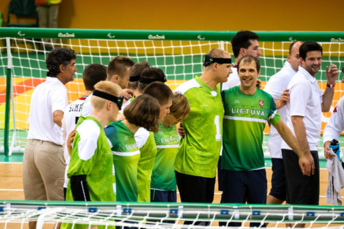 Šalies vadovai pasveikino Lietuvos golbolo komandą, Rio de Žaneiro vasaros parolimpinėse žaidynėse iškovojus aukso medalį.