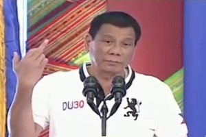 Filipinų prezidentas Europos Sąjungai parodė vidurinį pirštą