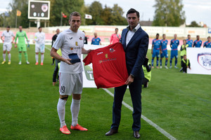 Auksinė širdis papuošė dar vieno futbolo rinktinės nario marškinėlius