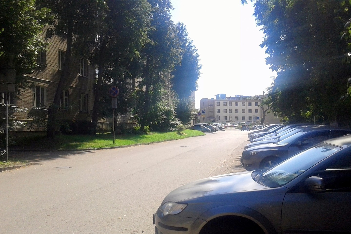 Nuo A. Goštauto gatvės atsišakojanti Mečetės gatvė šiandien.