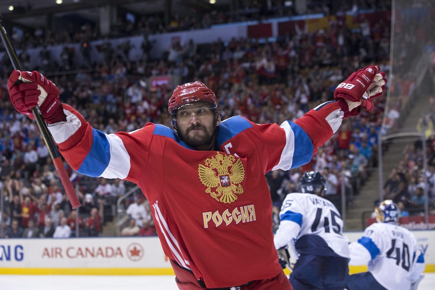 Rusijos ledo ritulio rinktinė žengė į pusfinalį.<br>AP nuotr.