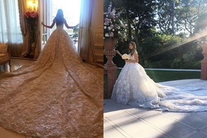 Monake ištekėjo oligarcho dukra: svečių skaičius kuklus, bet suknelė – įspūdinga