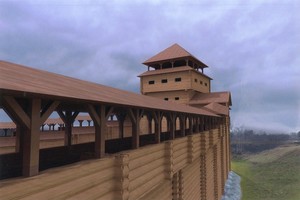 Anykščiuose pradeda kilti medinė Vorutos pilis