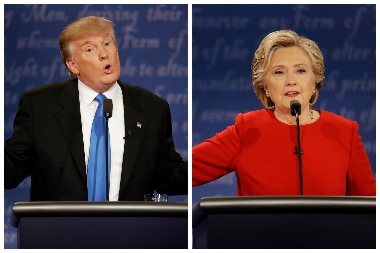 H.Clinton ir D.Trumpo debatai prie televizorių ekranų pritraukė milijonus.