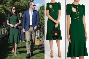 Kunigaikštienė Catherine pademonstravo specialiai jai perkurtą suknelę