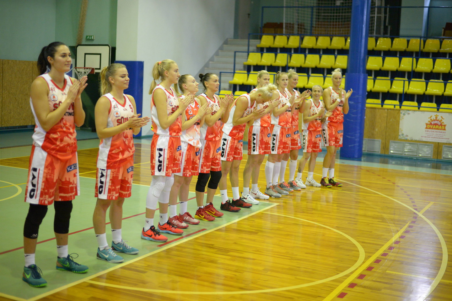 Marijampolės komanda iškovojo pergalę.