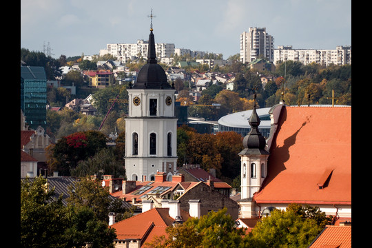 Rudens nuspalvintas Vilnius.<br>V.Ščiavinsko nuotr.