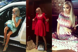 Retai viešumoje pasirodanti G. Songailė demonstruoja kone tobulą nėštukės stilių