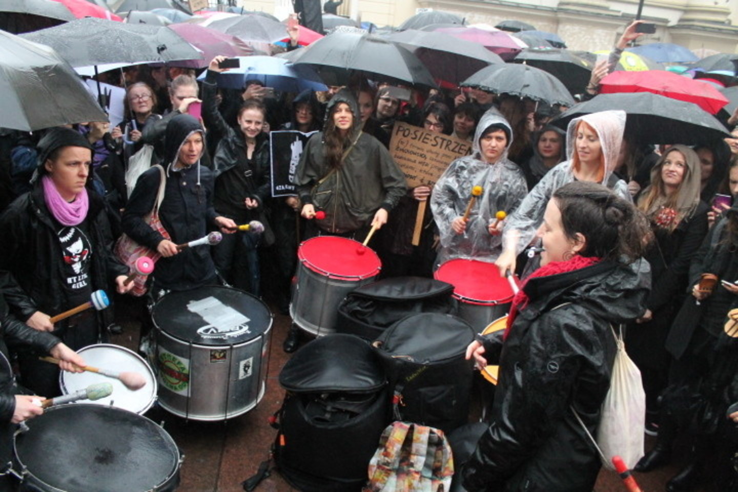 Protestai Varšuvoje prieš abortus.