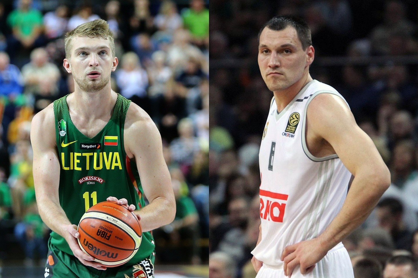 D.Sabonis (kairėje) ir J.Mačiulis.