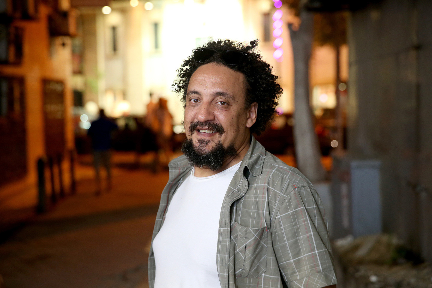 Muzikos prodiuseris, firmos „100 copies“ įkūrėjas ir vadovas Mahmoudas Refaatas pats dalyvavo „arabų pavasaryje“.<br>R.Danisevičiaus nuotr.