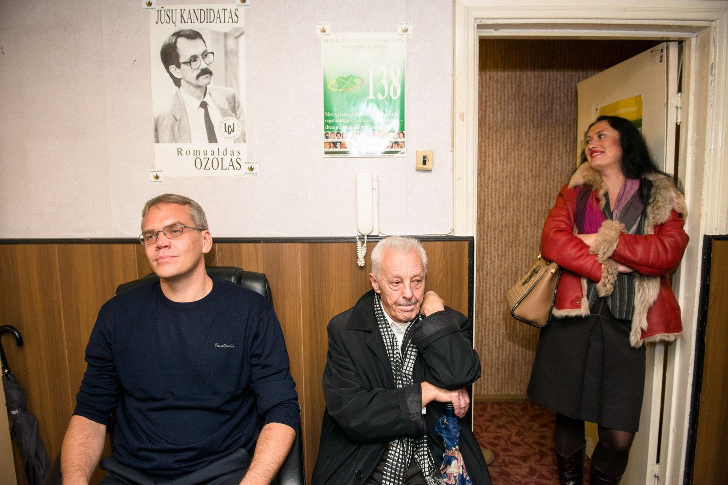 N.Puteikio ir K.Krivicko štabas pribloškė: vaizdas kaip iš sovietinio filmo.<br>J.Stacevičiaus nuotr.