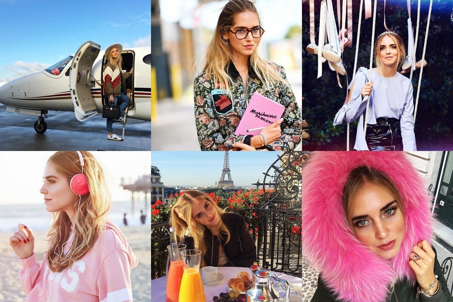 Italų tinklaraštininkė Chiara Ferragni (29 m.) įkūrė puslapį „The Blonde Salad“ 2009-aisiais. Jau 2015-aisiais Chiara pakliuvo į pasaulio turtingiausių jaunuolių (jaunesnių nei 30 m.) „Forbes“ sąrašą.<br>„Instagram“ nuotr.