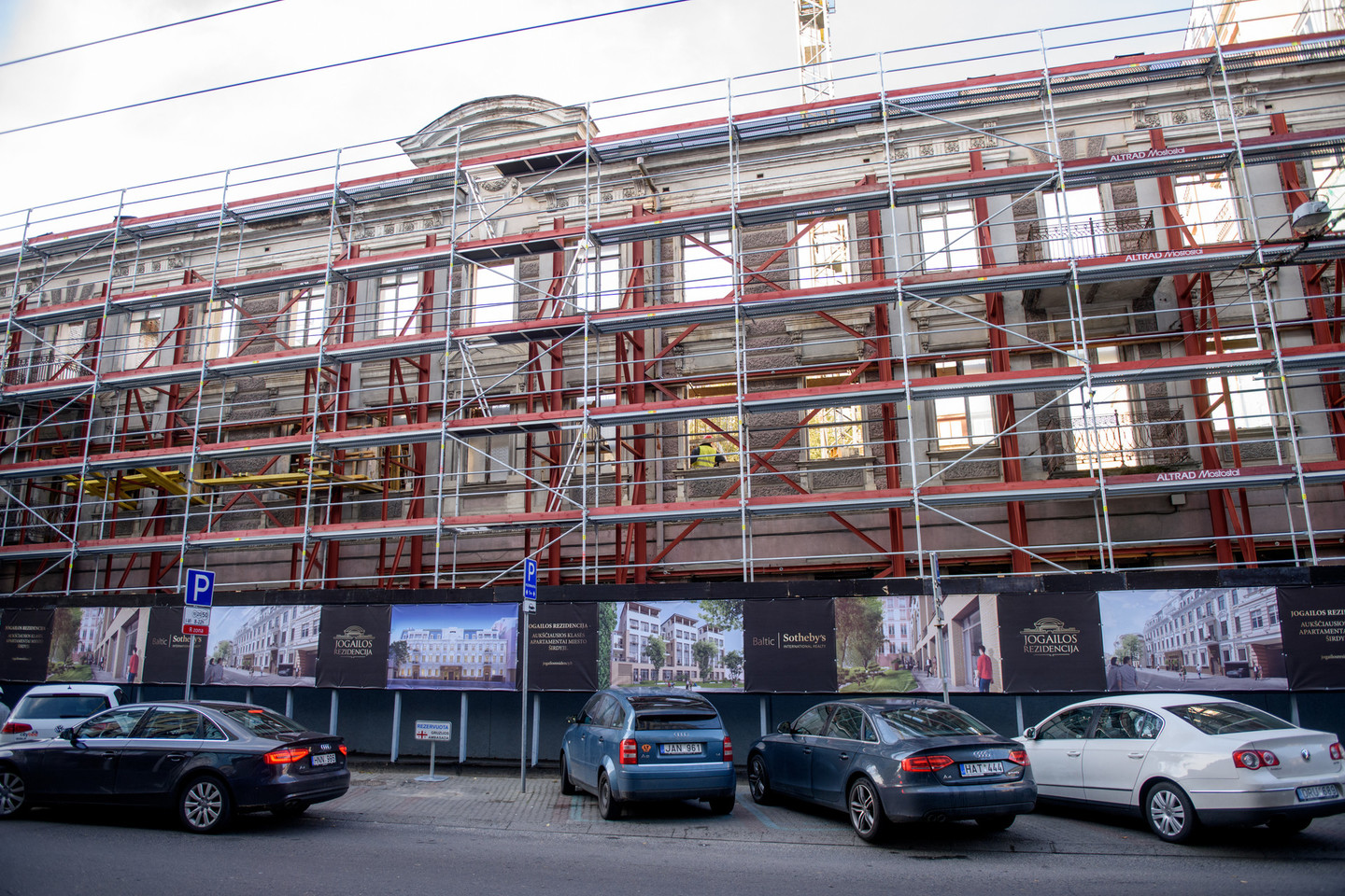 Prestižinėje Vilniaus miesto vietoje kyla būsimasis daugiabutis „Jogailos rezidencija“.<br>D.Umbraso nuotr.