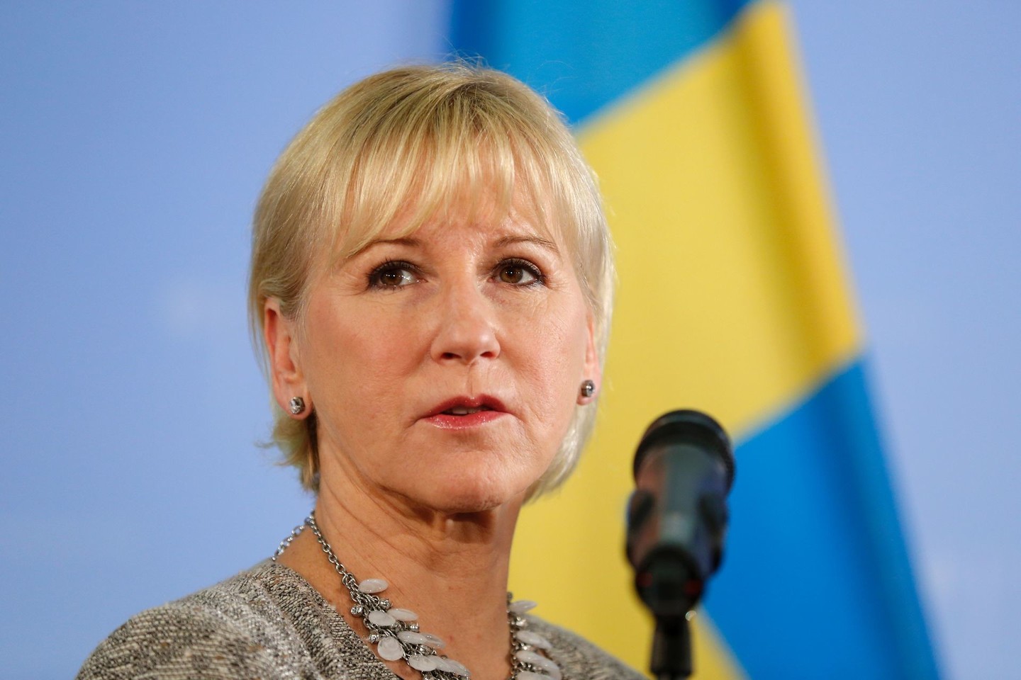 Švedijos užsienio reikalų ministrė M.Wallstrom teigė, kad neprieštaraus platesnėms sankcijoms Rusijai.
