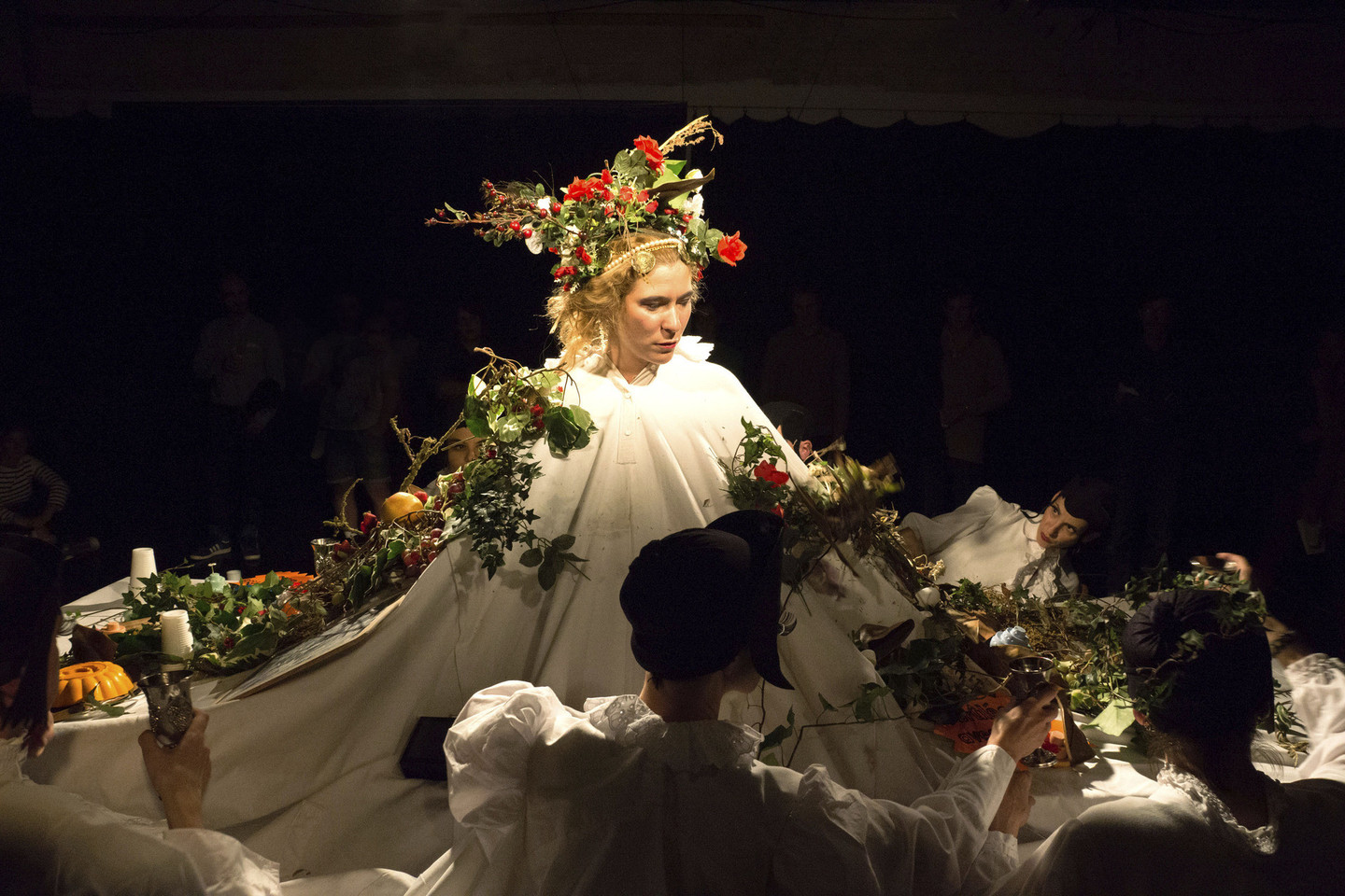 „Platonių puotos“ scena.